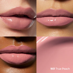 Laka True Peach swatch displaying high pigmentation and versatile finish