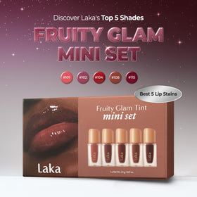 Laka Joyful close-up applicator and color offering a fresh wearable tint benefit