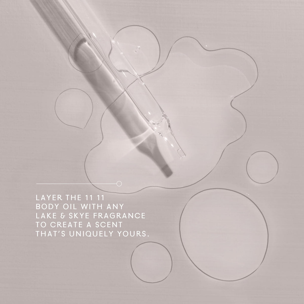 Lake & Skye oil texture on skin demonstrating quick absorption benefit