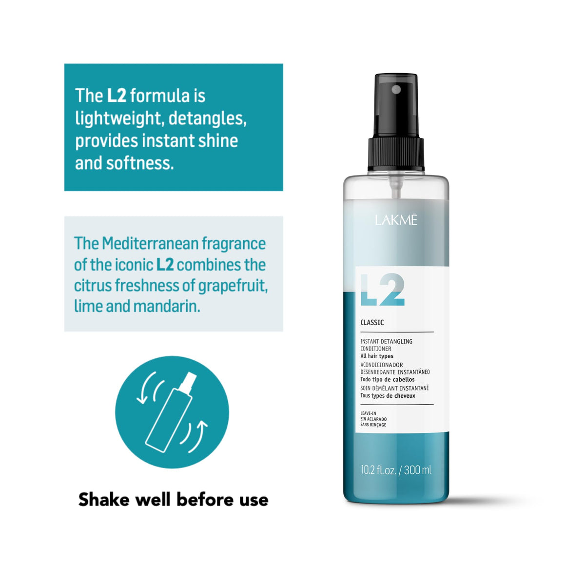 LAKMÉ L2 label and directions close view highlighting usage instructions and benefits