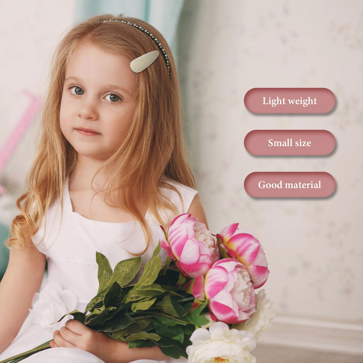 LALAFINA fabric wrap detail protecting hair and preventing pull