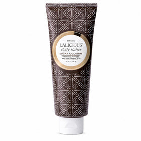LALICIOUS jar front label showing scent and benefit of deep hydration