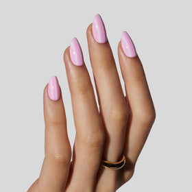LAMIMOSA almond shape nails fanned to show 16 sizes fit variety