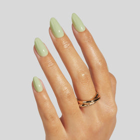 LAMIMOSA close-up of soft gel texture and glossy finish, salon-quality shine