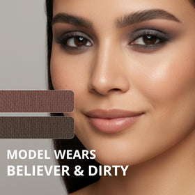 Lamora used for night out smoky eye showing buildable, dramatic payoff