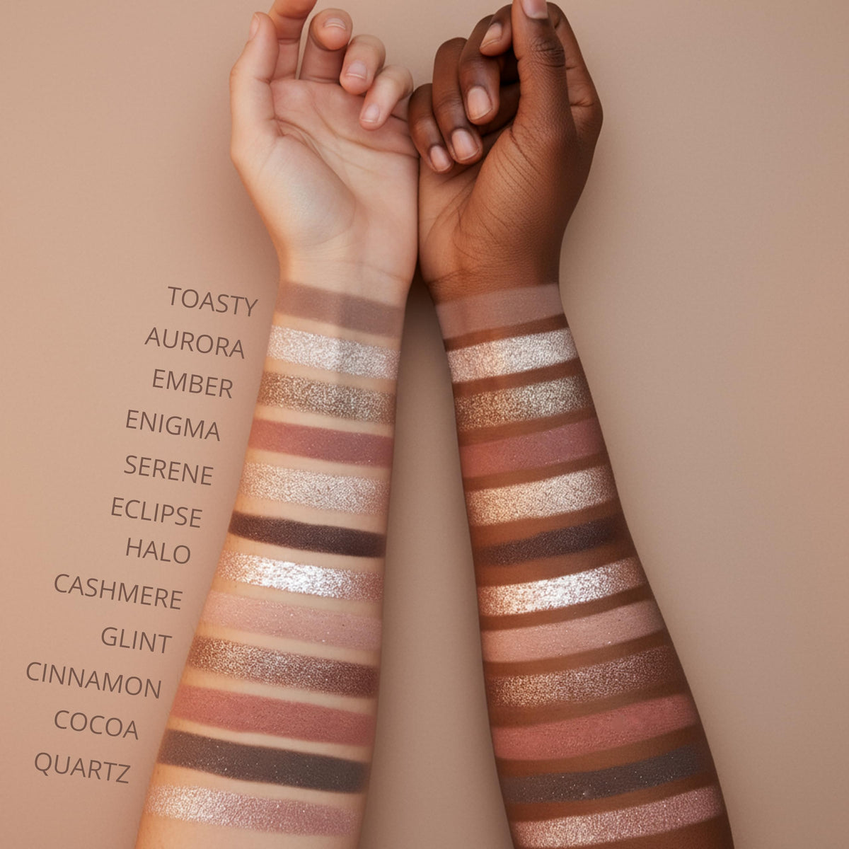 Lamora matte shade applied to crease illustrating soft definition and easy blending