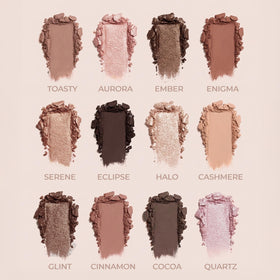 Lamora compact palette open with built-in mirror for on-the-go touch-ups and convenience