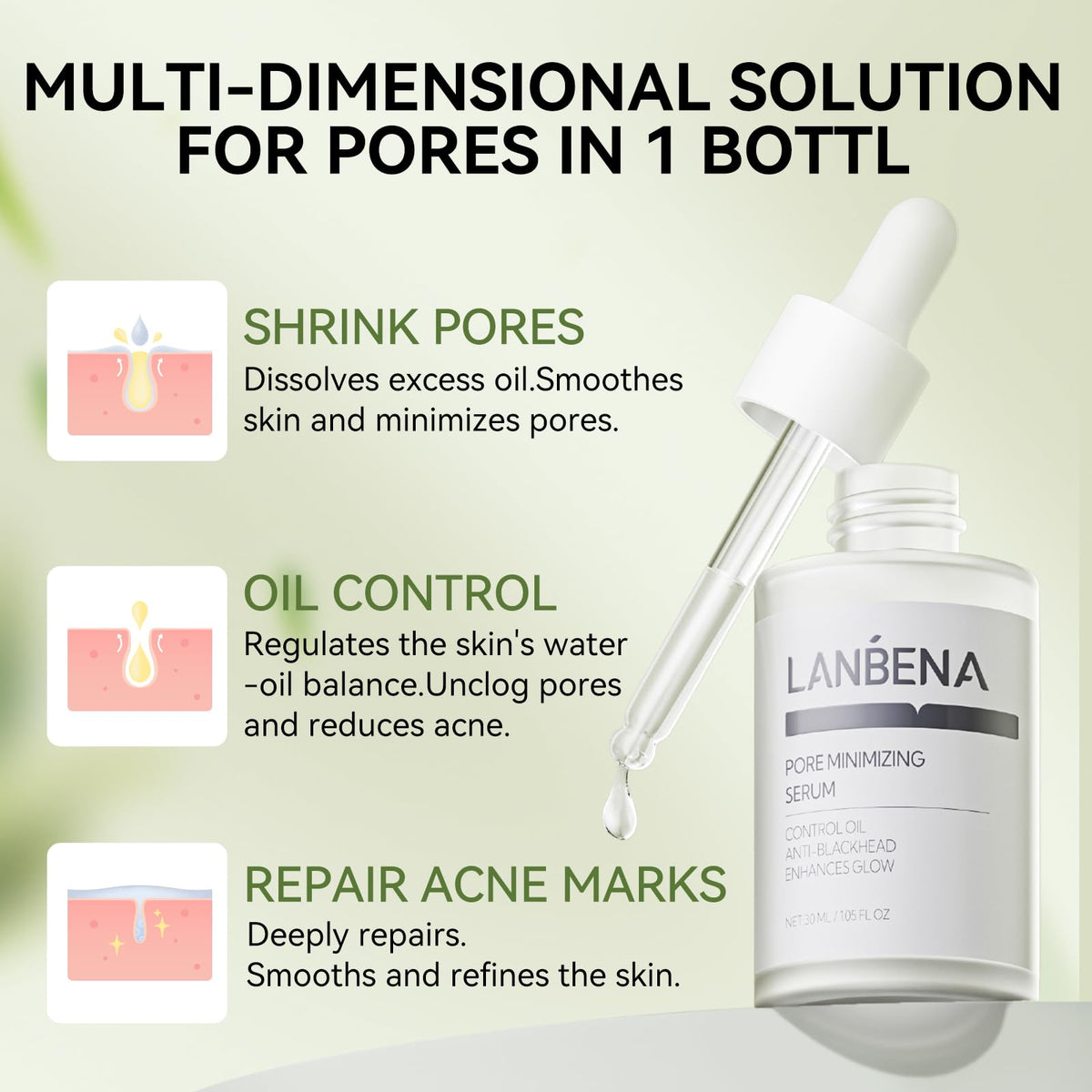 LANBENA application on nose in use demonstrating easy removal