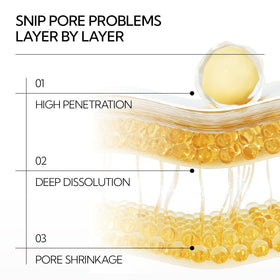LANBENA before and after pores visual comparison showing refined texture