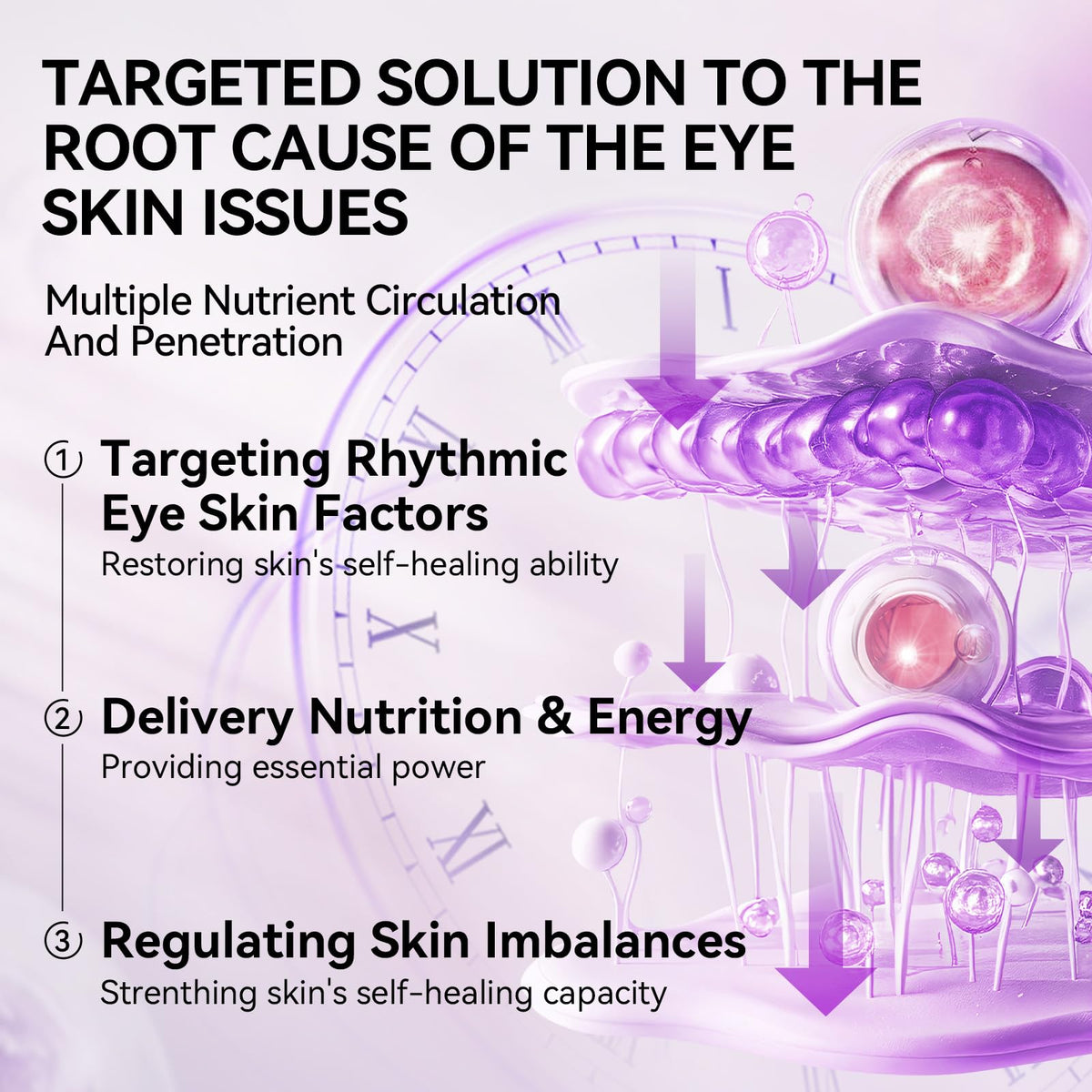 LANBENA patches applied under eye demonstrating cooling refresh