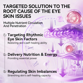 LANBENA patches applied under eye demonstrating cooling refresh