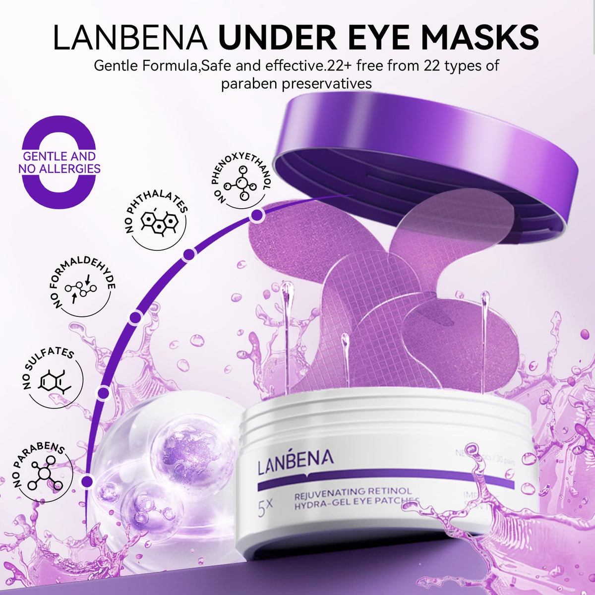 LANBENA lifestyle scene on bathroom counter promoting nightly ritual