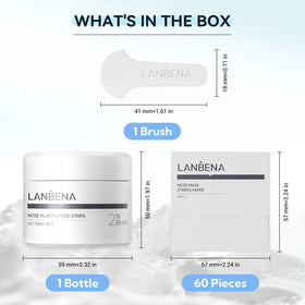 LANBENA creamy blackhead remover texture ready to spread