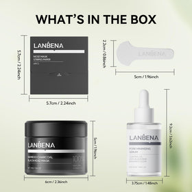LANBENA product size scale next to coin for realistic sizing