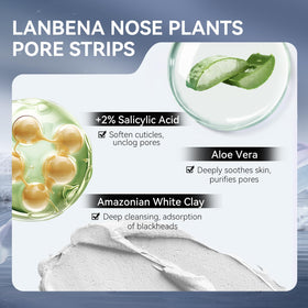 LANBENA removal strip papers stacked to show quantity and single-use convenience