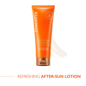 Lancaster Golden Tan Maximizer creamy texture close-up for quick absorption