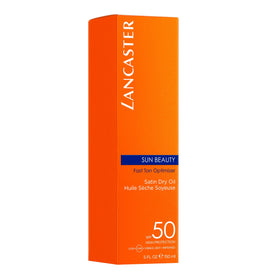Lancaster Sun Beauty texture swirl on skin illustrating fast absorption and satin finish