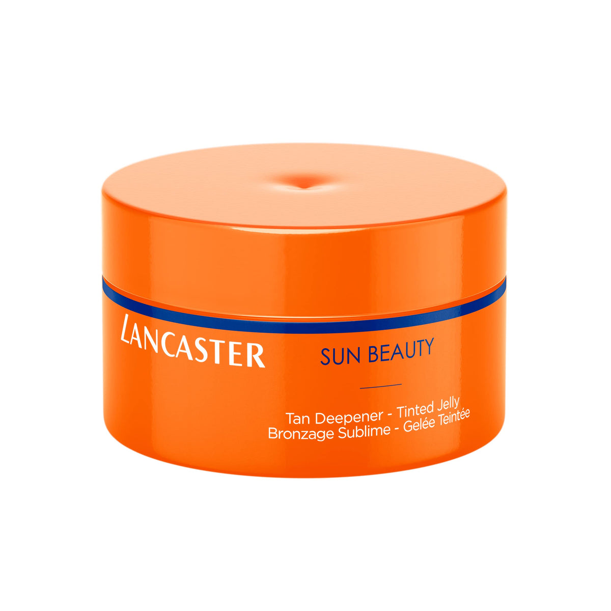 Lancaster tan deepener front packaging showing bottle and tint benefit