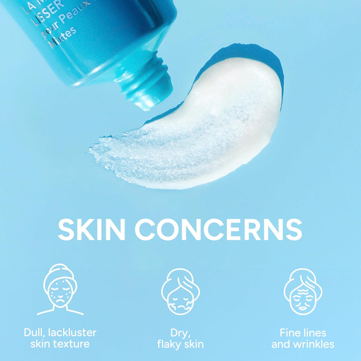 Lancer rinsed skin after polishing showing smoother appearance benefit