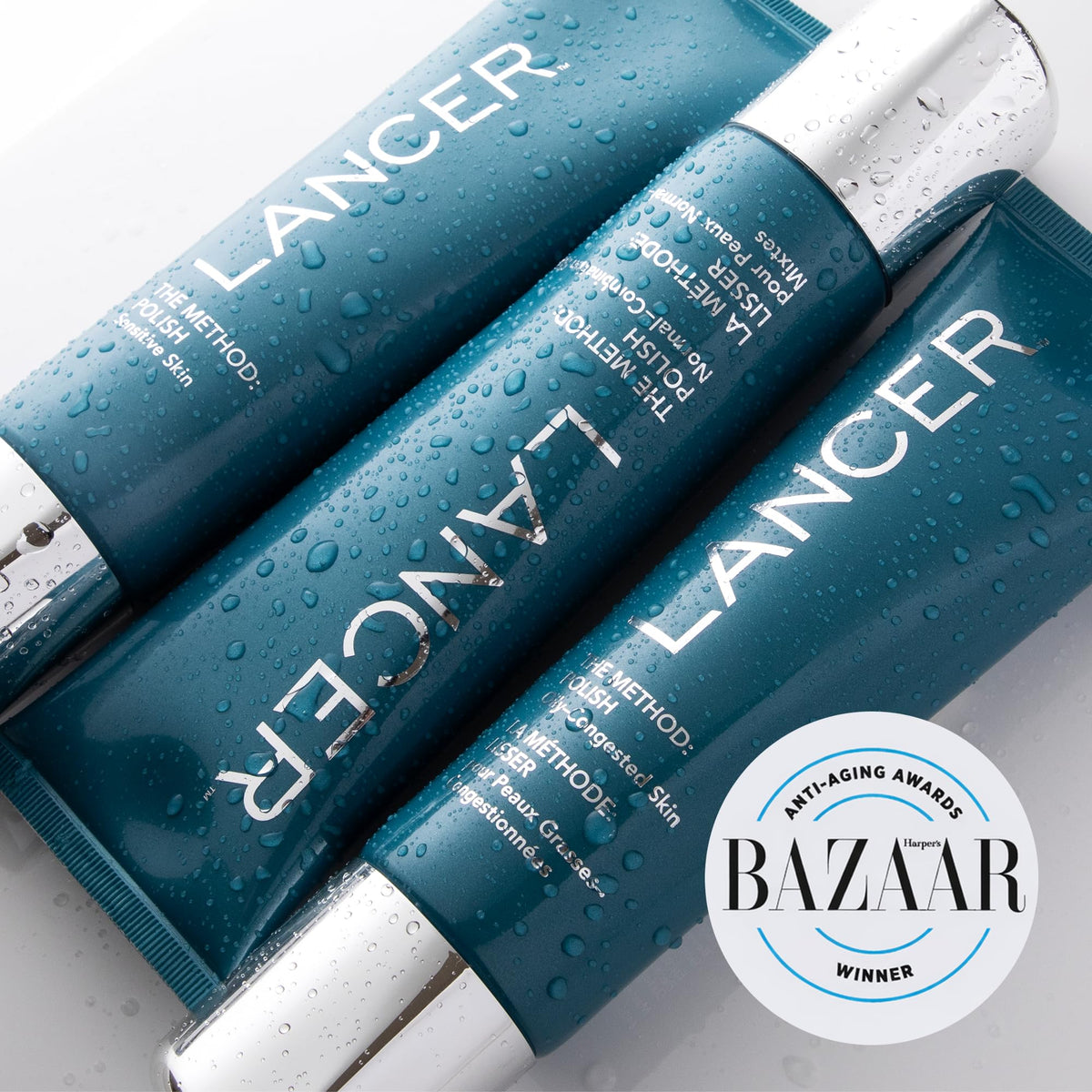 Lancer texture close-up revealing fine mineral grains that gently polish skin
