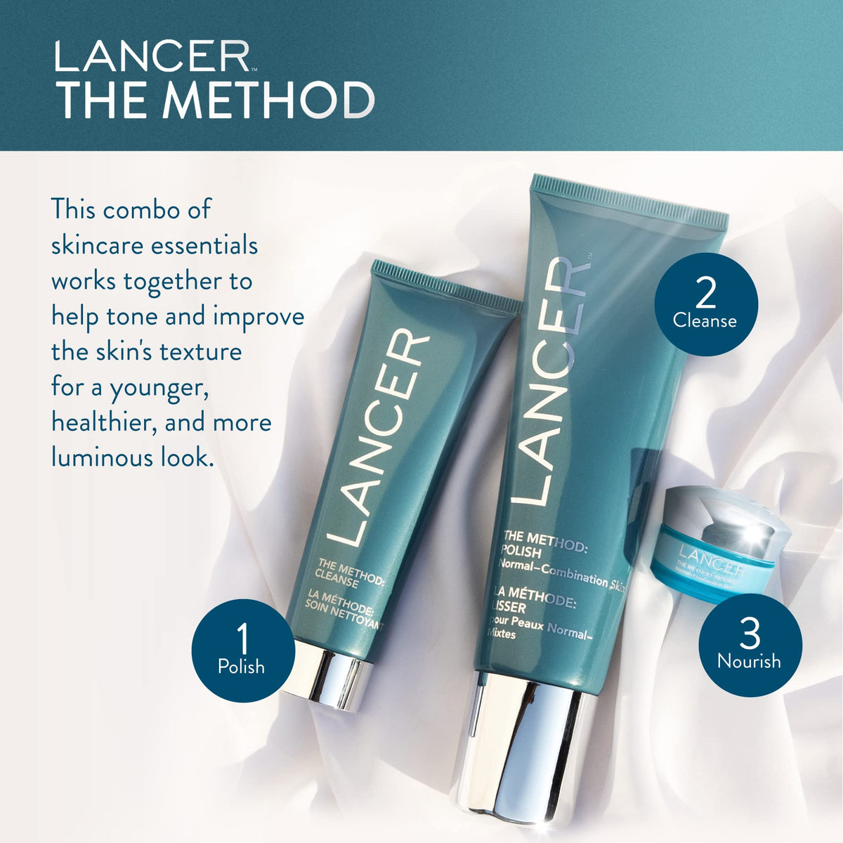 Lancer salicylic face wash applied to skin demonstrating pore-clearing action and ease