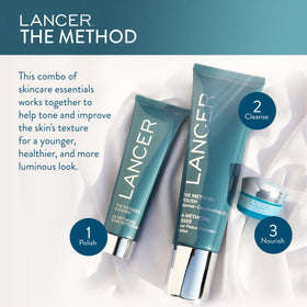 Lancer salicylic face wash applied to skin demonstrating pore-clearing action and ease