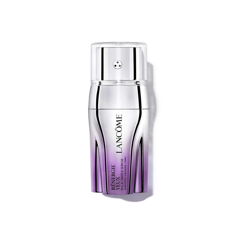 Lancôme front packaging showing sleek anti-aging eye serum for targeted lifting