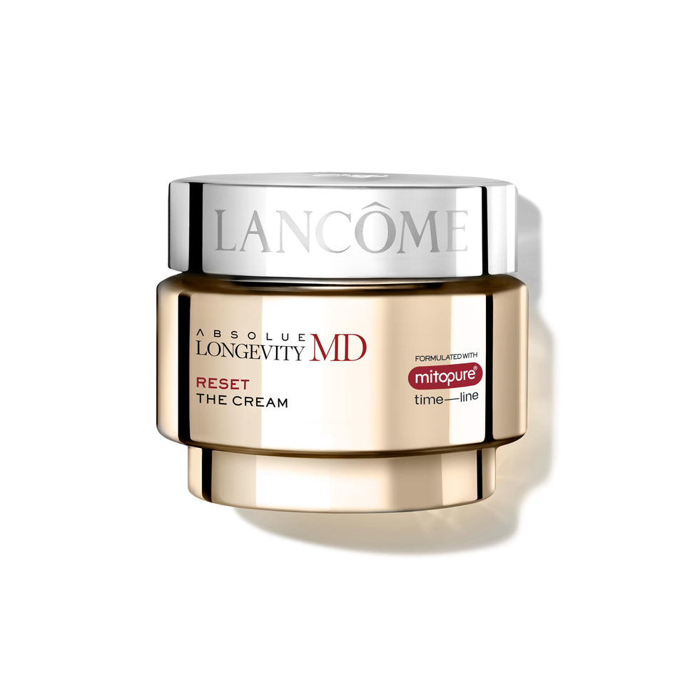 Lancôme Absolue Longevity MD front jar showing premium packaging and product benefit