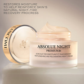 Lancôme cream being applied on hand demonstrating easy absorption benefit