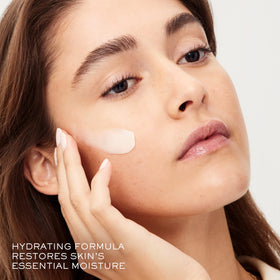 Lancôme open jar revealing creamy texture and rich overnight moisture