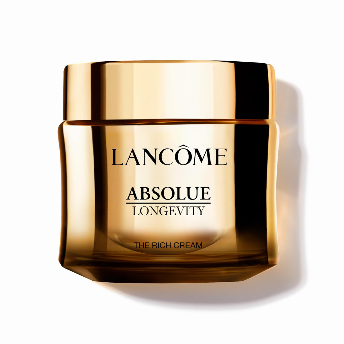 Lancôme jar front view showing elegant packaging and luxurious hydration benefit