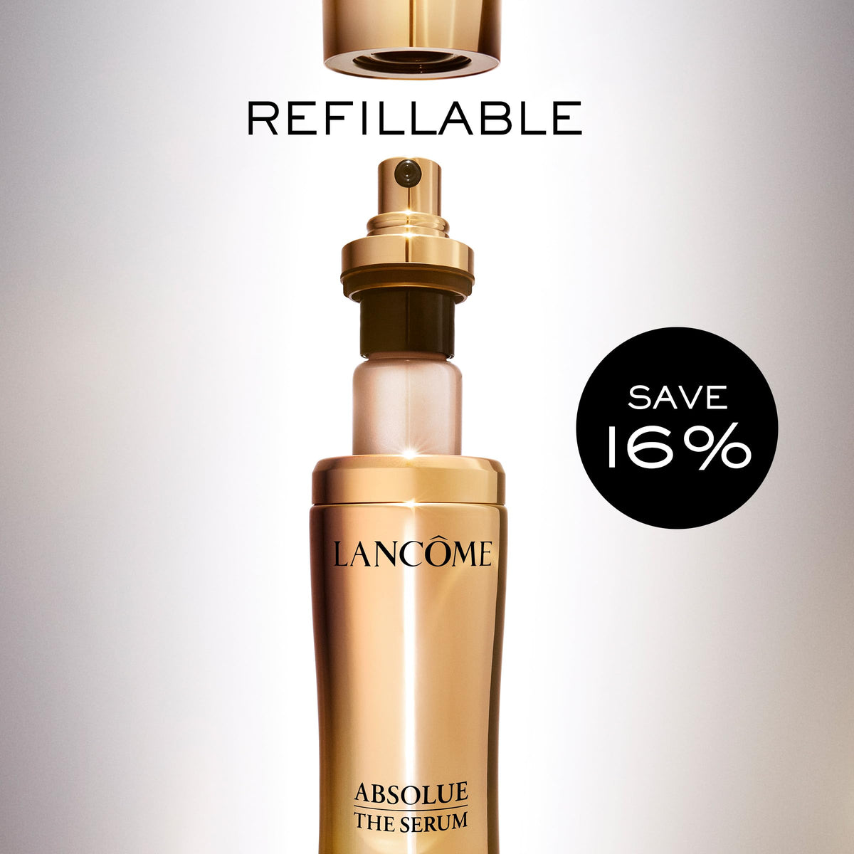 Lancôme before and after skin photos demonstrating improved texture and visible radiance