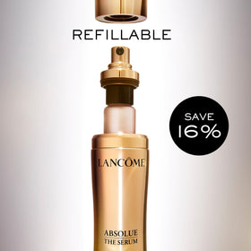 Lancôme before and after skin photos demonstrating improved texture and visible radiance