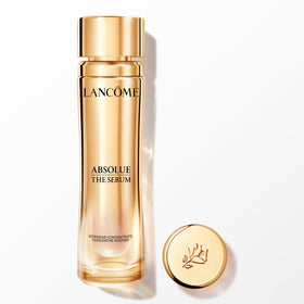 Lancôme front packaging showing refillable serum and elegant design for premium appeal