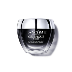 Lancôme front jar view showing elegant packaging and nourishing night cream benefit