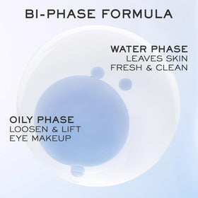 Lancôme Bi-Facil cotton pad demonstration removing waterproof mascara gently