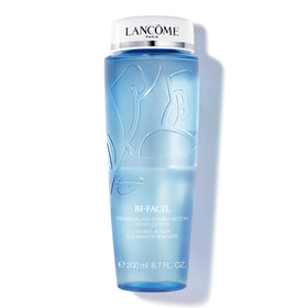 Lancôme Bi-Facil front packaging showing bottle and label benefit