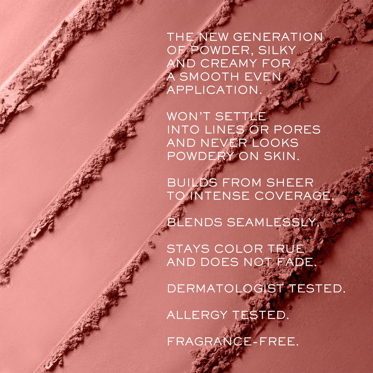 Lancôme brush close-up with powder texture highlighting silky blendability benefit