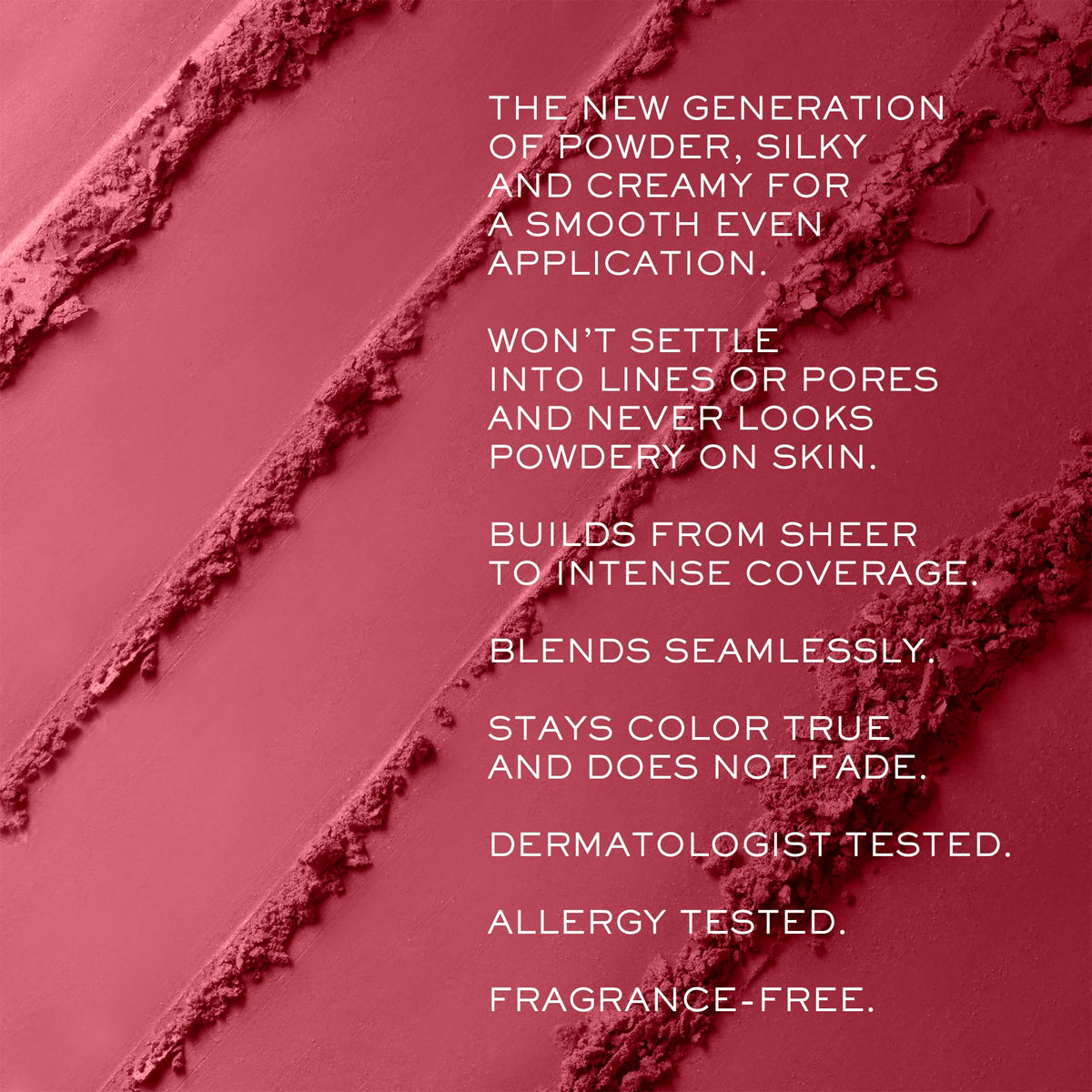Lancôme applied on cheek demonstrating natural flush and comfortable wear benefit