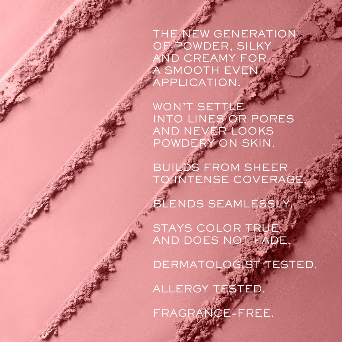 Lancôme close-up of ultra-fine powder texture highlighting silky blendability