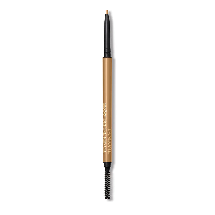 Lancôme Brow Define front packaging in Light Brown showing sleek dual-ended pencil, enhances brows