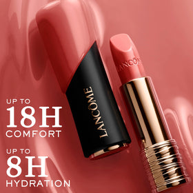 Lancôme cap and tube detail highlighting logo and design for luxurious feel