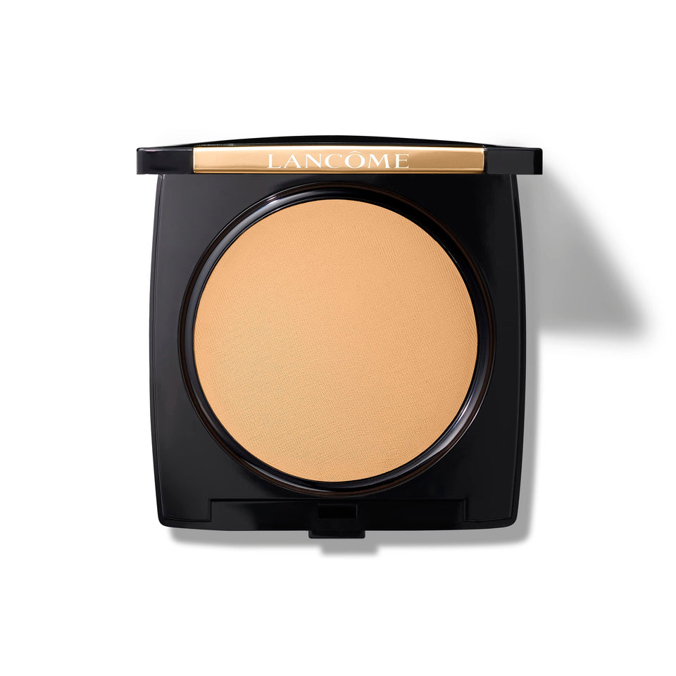 Lancôme compact front view showing packaging and brand for easy recognition and elegant presentation