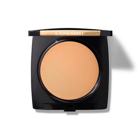 Lancôme compact front view showing sleek packaging and portability benefit