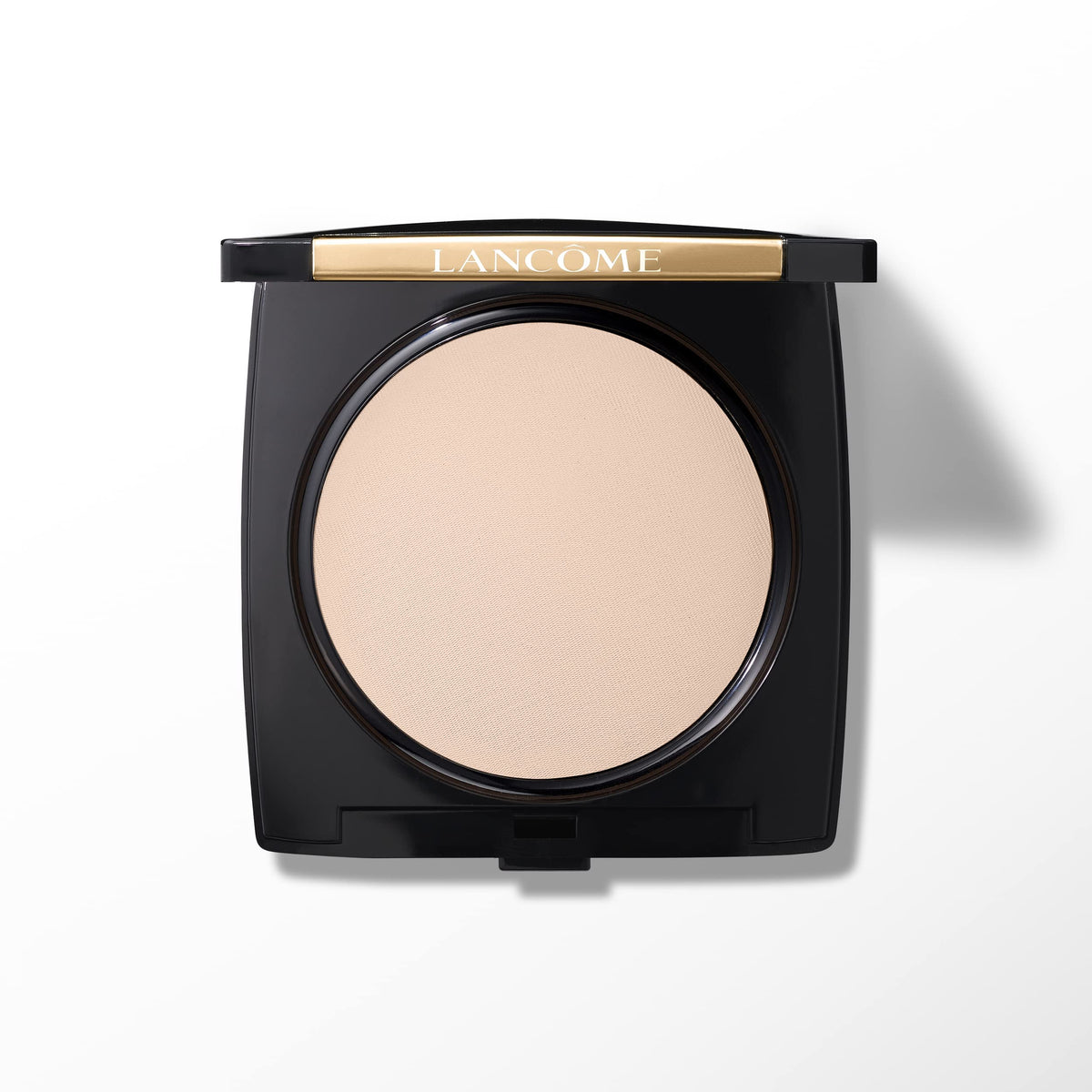 Lancôme front packaging showing compact and branding with elegant design and portability