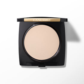 Lancôme front packaging showing compact and branding with elegant design and portability
