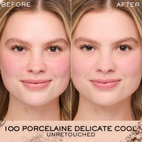 Lancôme sponge applying product wet for creamier coverage and smooth finish benefit