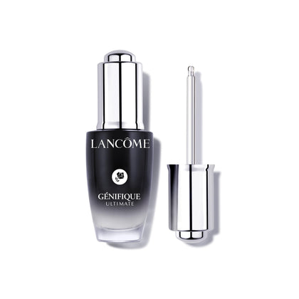 Lancôme bottle front view showing elegant packaging and immediate hydration benefit