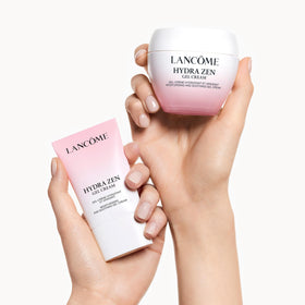 Lancôme cream on hand demonstrating easy spreadability and non-greasy feel