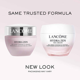 Lancôme Hydra Zen label detail showing ingredient focus and barrier-support benefit